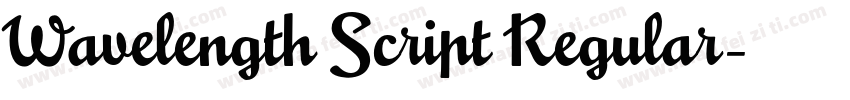 Wavelength Script Regular字体转换